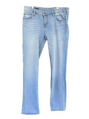 True Religion Billie Mid Rise Straight Light Wash Jeans Size 30
